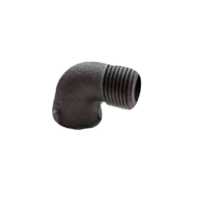 AGAFLEX Kolano nyplowe A4 żeliwne czarne 1" DN25 90° GWxGZ 41007105